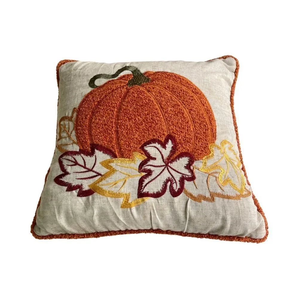 Secret Celebrity | Natural Autumn Pumpkin Throw Pillow NWT